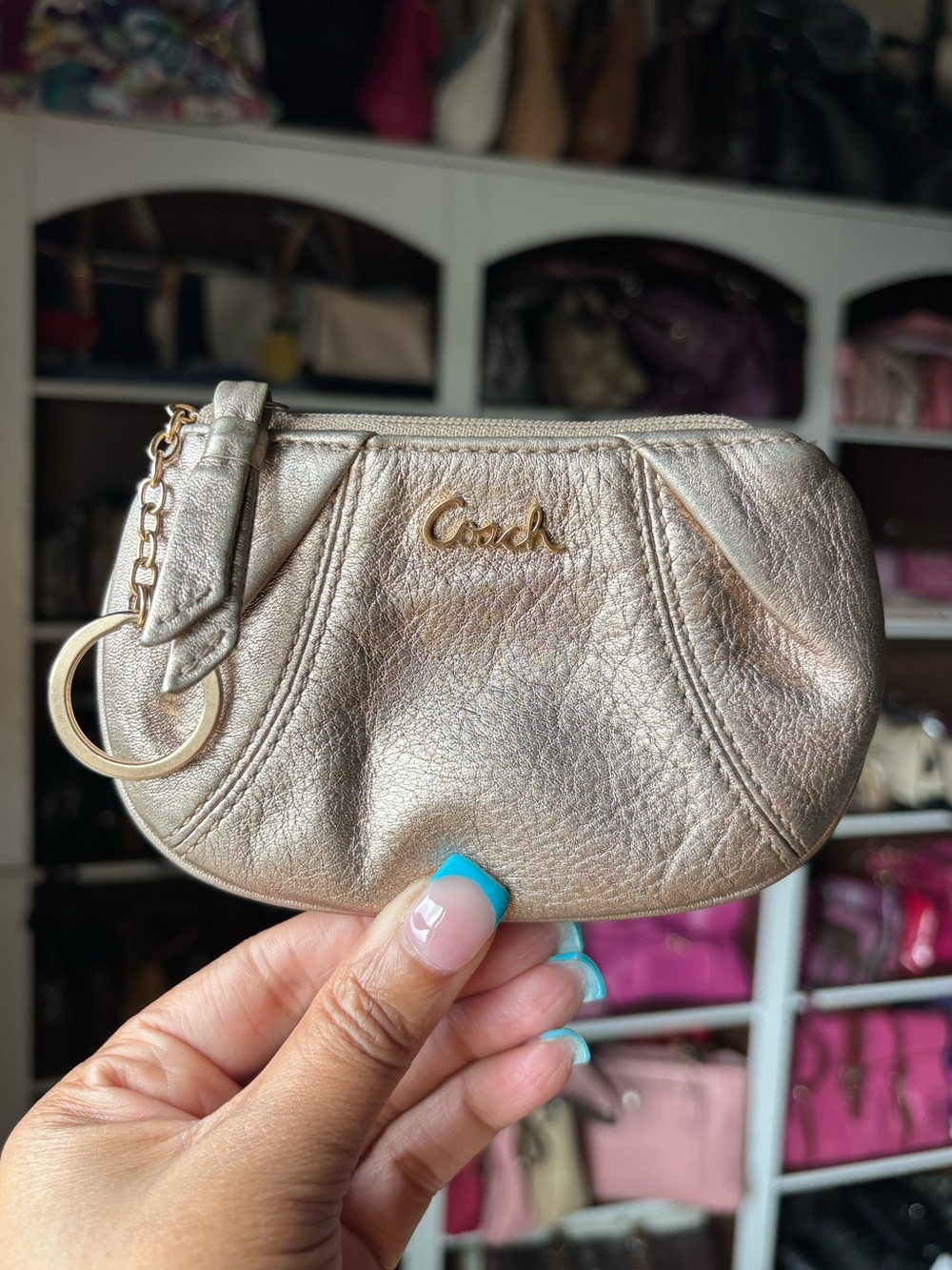 ✨👛🪙COACH Ashley Pleated Coin Purse 🪙👛✨
